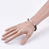 Natural Lava Rock Beaded Necklaces & Stretch Bracelets Jewelry Sets SJEW-JS00919-01-8