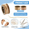 2 Rolls 2 Colors Segment Dyed Round Polyester Twisted Cords OCOR-TA0003-59C-4