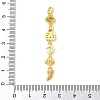 Brass Micro Pave Clear Cubic Zirconia Pendants KK-D101-01A-G-3