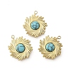 Synthetic Turquoise Boho Pendants STAS-U027-07G-02-1