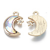 Glass Rhinestone Pendants X-GLAA-N038-11A-A01-2