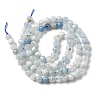 Natural Aquamarine Beads Strands X-G-E411-19E-4mm-2