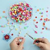 1500Pcs 6 Colors Opaque Acrylic Beads MACR-SZ0001-90B-5