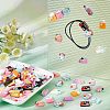  100Pcs 10 Styles Stationery Theme Opaque Resin Cabochons CRES-NB0001-33-2