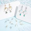 SUPERFINDINGS 32Pcs 2 Colors Brass Earring Hooks KK-FH0003-04-4