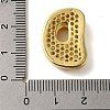 Rack Plating Brass Micro Pave Clear Cubic Zirconia Perdants KK-C067-11G-D-3