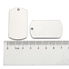 Non-Tarnish 201 Stainless Steel Rectangle Mirror Polished Finish Stamping Blank Tag Pendants X-STAS-S031-03-3