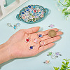 50Pcs Alloy & Glass Pendants PALLOY-TAC0239-6