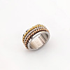 Retro Rotatable 304 Stainless Steel Finger Rings FS-WG84C22-38-1