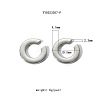 Stainless Steel C-Shaped Cuff Earrings PN3557-4-1