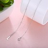 925 Sterling Silver Chain Necklaces NJEW-BB30129-16-2