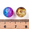 Baking Painted Transparent Crackle Glass Beads DGLA-Q018-10mm-M01-4