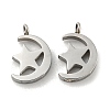 304 Stainless Steel Charms STAS-L022-214P-1