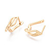 Brass Hoop Earring Findings KK-N267-28G-3