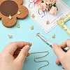9Pcs 3 Style Brass Micro Pave Clear Cubic Zirconia Pendants KK-CJ0002-81-5
