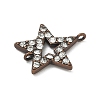 Brass Multi-Stone Links KK-Q386-R-2