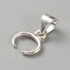 925 Sterling Silver Ice Pick Pinch Bails STER-WH0061-40A-S-2