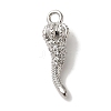 Rack Plating Brass Micro Pave Cubic Zirconia Pendant KK-A229-03A-P-1