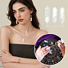 12Pcs Faceted  Natural Quartz Crystal Double Terminated Points G-OC0002-58-7