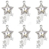 10Pcs Glass Pendants GLAA-YW0004-64B-01-1