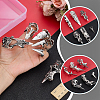 6Pcs 6 Styles Alloy Finger Rings RJEW-AR0001-07-3