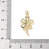 Brass Micro Pave Cubic Zirconia Pendants KK-K403-03B-01-3