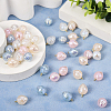 40Pcs 4 Colors Imitation Gemstone Acrylic Pendants SACR-TA0001-22-5