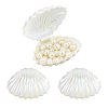 Pearlized Plastic Shell Shaped Jewelry Storage Boxes AJEW-WH0695-138B-02-1
