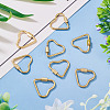 8Pcs 2 Styles 304 Stainless Steel Screw Carabiner Lock Charms STAS-TA0005-51-5