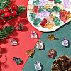 40Pcs Christmas Theme Transparent Glass Beads GLAA-FS0001-87A-5