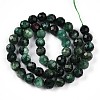 Natural Fuchsite Beads Strands G-T140-20B-3