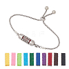 Stainless Steel Column Slider Bracelets BJEW-WH0016-75B-1