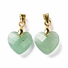 Natural Green Aventurine Pendants G-C023-07B-2