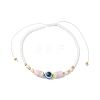 Glass Seed Beads Braided Bead Bracelets BJEW-MZ00211-4
