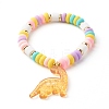 Handmade Polymer Clay Beads Stretch Bracelets for Kid BJEW-JB06625-2