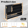 Wooden Wall Mounted Medal Display Cases with Acrylic Visible Window ODIS-WH0078-24-2