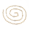 3.28 Feet Soldered Brass Paperclip Chains X-CHC-G005-06G-3