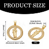 1Pc Brass Micro Pave Cubic Zirconia Pendants KK-TA0002-80C-G-2