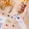 2Pcs 2 Styles Brass & Stainless Steel Rhinestones Claw Tweezers TOOL-TA0001-07-7