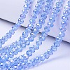 Electroplate Glass Beads Strands X-EGLA-A034-T10mm-B09-1