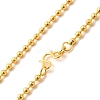 1.5mm Rack Plating Brass Ball Chain Necklaces for Women Men MAK-L044-63G-2