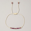 Natural Birthstone Braided Bead Bracelets for Women VA8051-7-1