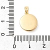 Natural Shell & Clear Cubic Zirconia Charms KK-G553-16G-3