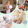 30Pcs 5 Styles Paper Hand Held Fan DIY-CU0001-02-5