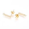 Brass Stud Earring Finding KK-G389-37G-2