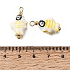 Handmade Porcelain Pendants PR-CBA0027-03G-4