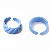 Spray Painted Alloy Cuff Rings RJEW-T011-31F-RS-2