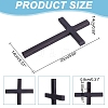 Wooden Cross Wall Decoration WOOD-WH0124-91-2