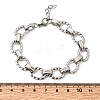 304 Stainless Steel Link Chain Bracelets for Women Men BJEW-L720-02P-5