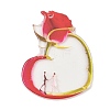 Valentine's Day Opaque Printed Acrylic Pendants OACR-A045-06A-1